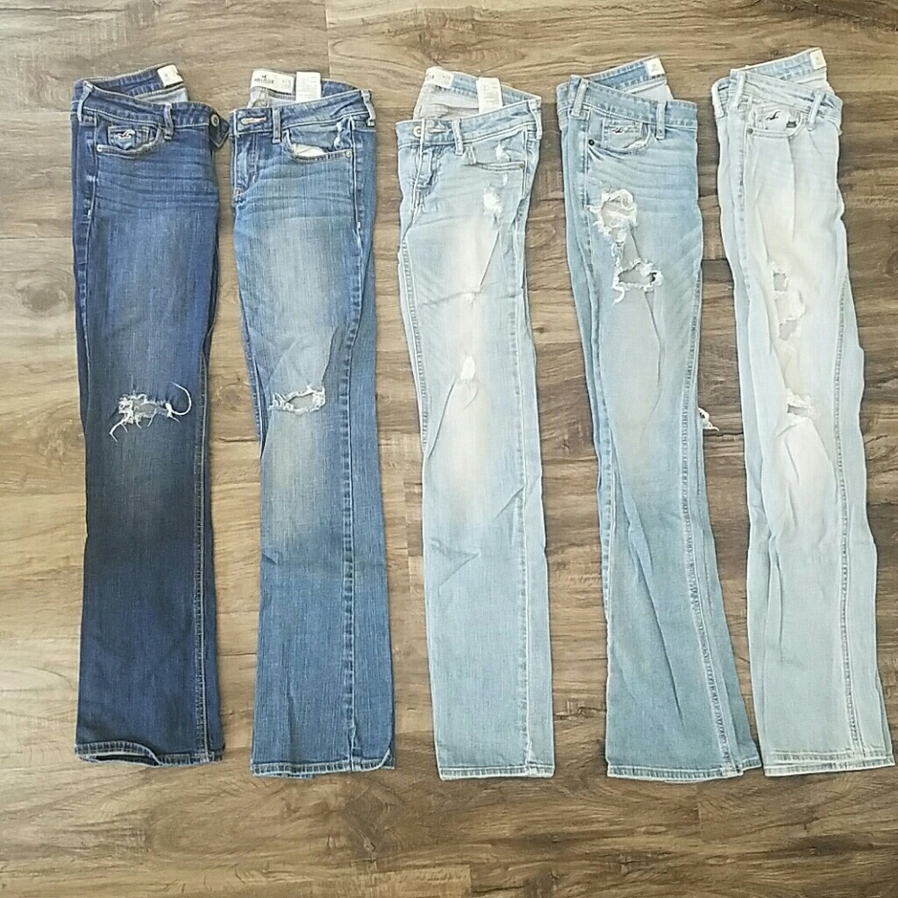Variety of Hollister jeans